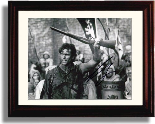 Unframed Bruce Campbell - Evil Dead 3 Autograph Promo Print Unframed Print - Movies FSP - Unframed   