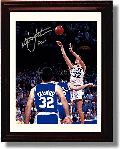 Unframed Christian Laettner - Duke Blue Devils "The Shot" Portrait Autograph Promo Print Unframed Print - College Basketball FSP - Unframed   