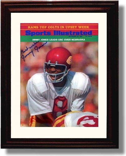 Unframed USC Trojans 1968 Jimmy Jones Unframed Autograph Print Unframed Print - College Football FSP - Unframed   