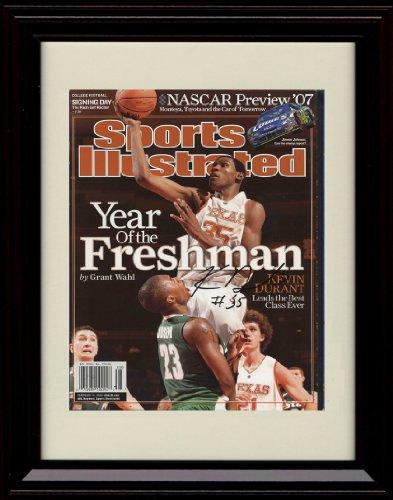 Unframed Kevin Durant SI Autograph Promo Print - Texas Longhorns 2/13/2007 Unframed Print - College Basketball FSP - Unframed   