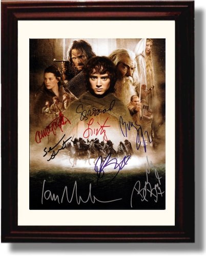 Unframed Cast of the Lord of the Rings Autograph Promo Print - Poster Unframed Print - Movies FSP - Unframed   