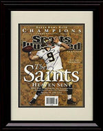 Unframed Drew Brees - New Orleans Saints SI Autograph Promo Print - Champions! Unframed Print - Pro Football FSP - Unframed   