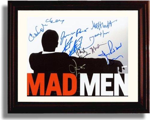 8x10 Framed Mad Men Autograph Promo Print - Mad Men Cast Framed Print - Television FSP - Framed   