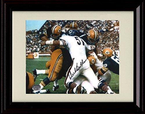 8x10 Framed Dick Butkus - Chicago Bears HoF LB Autograph Promo Print Framed Print - Pro Football FSP - Framed   