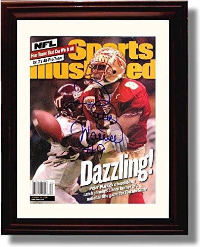 Unframed Florida State Peter Warrick "Dazzling" 1999 Championship SI Autograph Promo Unframed Print - College Football FSP - Unframed   