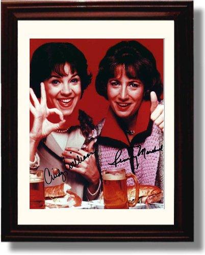 Unframed Laverne and Shirley Autograph Promo Print - Cast Signed Unframed Print - Television FSP - Unframed   