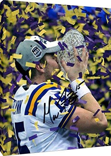 Acrylic Wall Art:   Matt Flynn - LSU Tigers "Champion QB" Autograph Print Acrylic - College Football FSP - Acrylic   