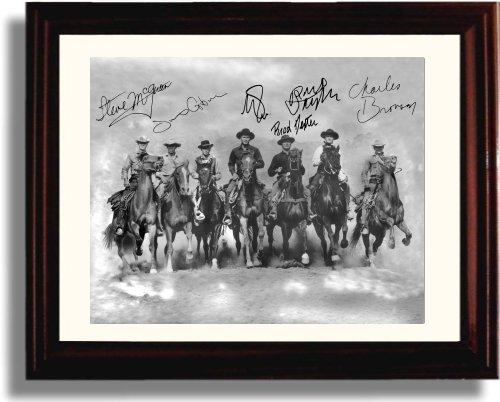 Unframed Cast of Magnificent Seven Autograph Promo Print - Magnificent Seven Unframed Print - Movies FSP - Unframed   