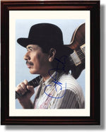 Unframed Carlos Santana B&W Autograph Promo Print Unframed Print - Music FSP - Unframed   