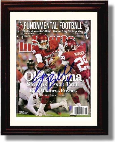 Framed 8x10 Oklahoma Sooners Sam Bradford SI Autograph Photo Print Framed Print - College Football FSP - Framed   