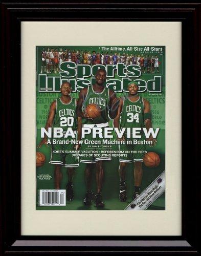 Unframed Kevin Garnett SI Autograph Promo Print - 2008 Boston Celtics Big 3 Unframed Print - Pro Basketball FSP - Unframed   