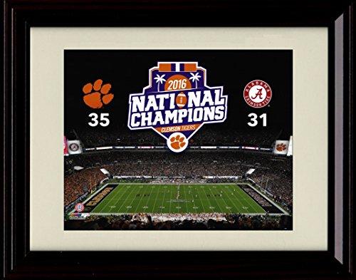 Unframed Clemson Tigers National Championship Scorecard 8x10 Unframed Print - College Football FSP - Unframed   