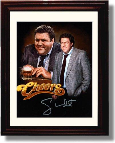 8x10 Framed George Wendt Autograph Promo Print - Cheers Framed Print - Television FSP - Framed   