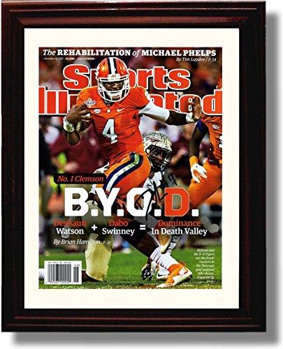 Framed 8x10 Clemson Tigers Deshaun Watson "B.Y.O.D." SI Autograph Promo Print - No. 1 Framed Print - College Football FSP - Framed   