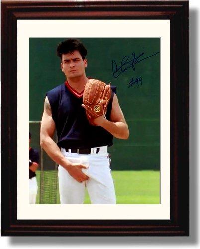 Unframed Charlie Sheen Autograph Promo Print - Major League Unframed Print - Movies FSP - Unframed   