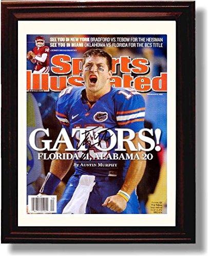 Unframed Tim Tebow "Gators!" 2008 SEC Champs SI Autograph Promo Print - Florida Unframed Print - College Football FSP - Unframed   