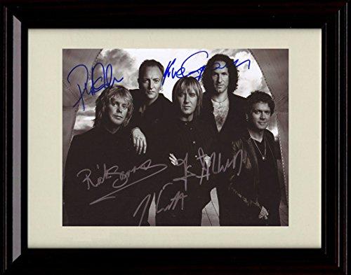 Unframed Def Leppard Autograph Promo Print - Black and White Unframed Print - Music FSP - Unframed   