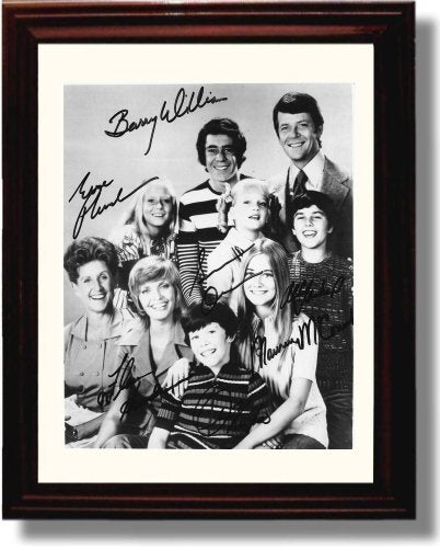 Unframed Brady Bunch Autograph Promo Print - Brady Bunch Cast Unframed Print - Television FSP - Unframed   