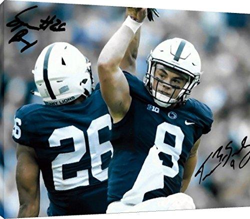 Acrylic Wall Art:   Trace McSorley & Saquon Barkley - Penn State Autograph Print Acrylic - College Football FSP - Acrylic   