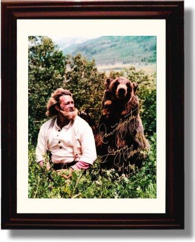 8x10 Framed Dan Haggerty Autograph Promo Print - Grizzly Adams Framed Print - Television FSP - Framed   