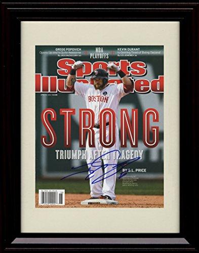 Framed 8x10 Johnny Gomes Autograph Replica Print - Boston Strong! Framed Print - Baseball FSP - Framed   