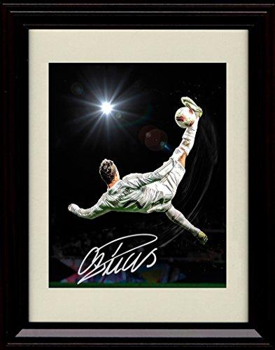 Unframed Cristiano Ronaldo Autograph Promo Print - #9 Real Madrid Unframed Print - Soccer FSP - Unframed   