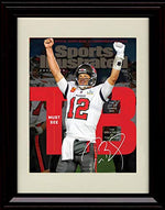 Unframed Tom Brady SI Autograph Replica Print - 7th Super Bowl - Champa Bay! Unframed Print - Pro Football FSP - Unframed   