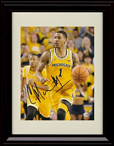 Unframed Charles Matthews - Bringing the Ball Up - Autograph Replica Print - Michigan Wolverines Unframed Print - College Basketball FSP - Unframed   