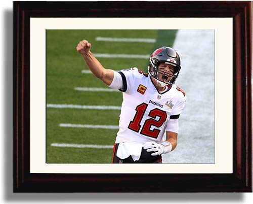 Unframed Tom Brady Print - 2021 Championship Celebration Unframed Print - College Football FSP - Unframed   