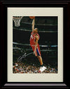 16x20 Framed Allen Iverson - Dunking - Philadelphia 76ers - Autograph Replica Print Gallery Print - Pro Basketball FSP - Gallery Framed   