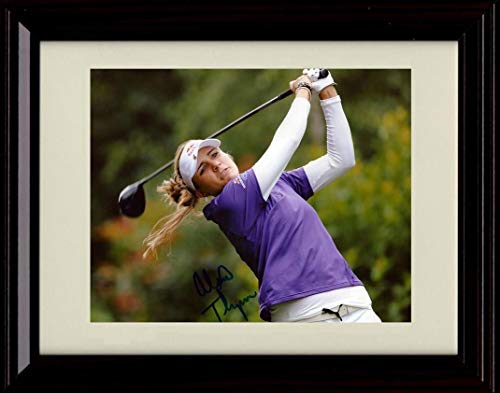 Unframed Lexi Thompson Autograph Replica Print - Chipping the Ball Unframed Print - Golf FSP - Unframed   