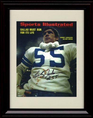 Unframed Lee Roy Jordan - Dallas Cowboys SI Autograph Promo Print Unframed Print - Pro Football FSP - Unframed   