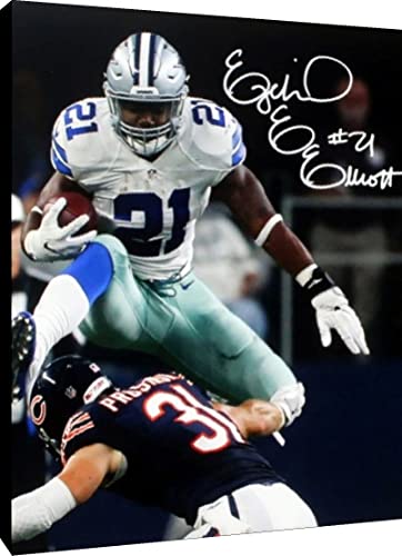 Ezekiel Elliott Metal Wall Art - Jumping Over Metal - Pro Football FSP - Metal   