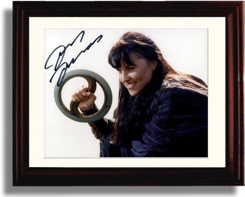 8x10 Framed Lucy Lawless Autograph Promo Print - Landscape Framed Print - Television FSP - Framed   