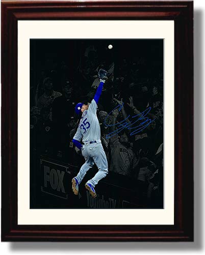 Unframed Cody Bellinger"Leaping Catch" Autograph Replica Print Unframed Print - Baseball FSP - Unframed   