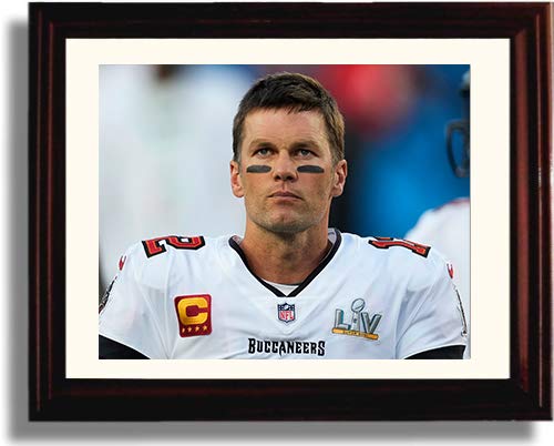 Unframed Tom Brady Print - Focused - Championship #7 Unframed Print - Pro Football FSP - Unframed   