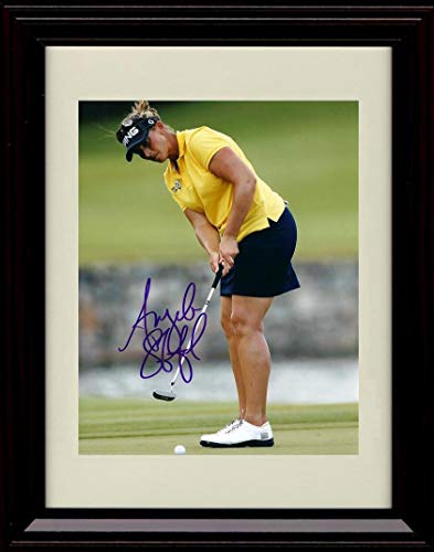 Unframed Angela Stanford Autograph Replica Print - Yellow Sweater Unframed Print - Golf FSP - Unframed   