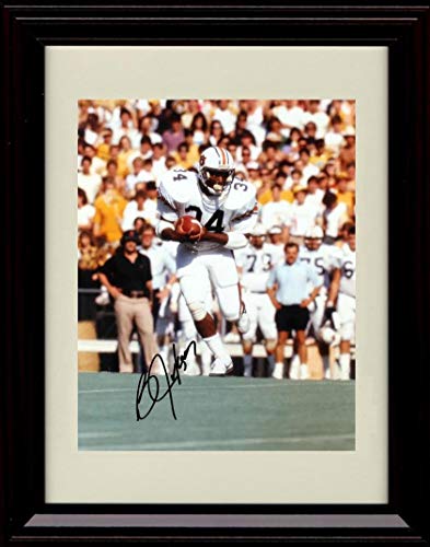 Unframed Bo Jackson - Running - Auburn Tigers - Autograph Replica Print Unframed Print - College Football FSP - Unframed   