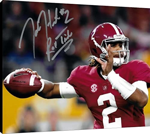 Jalen Hurts Canvas Wall Art - Roll Tide - Alabama Canvas - College Football FSP - Canvas   