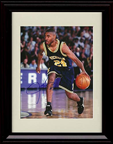 Unframed Jimmy King - Running the Offense - Autograph Replica Print - Michigan Wolverines Unframed Print - College Basketball FSP - Unframed   