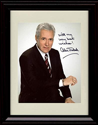 Unframed Alex Trebek - Best Wishes - Autograph Replica Print Unframed Print - Television FSP - Unframed   