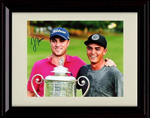 Unframed Justin Thomas Autograph Replica Print - Trophy Shot Unframed Print - Golf FSP - Unframed   