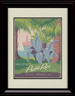 Discover Puerto Rico Where the Americas Meet Vintage Travel Print - Wall Frame Unframed Print - Advertising FSP - Unframed   