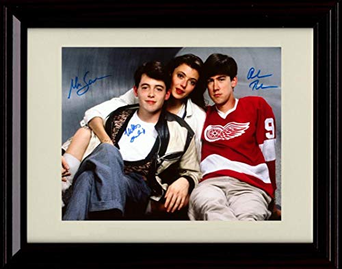 Unframed Ferris Buellers Day Off - Broderick, Sara, Ruck - Day Off Photo Autograph Replica Print Unframed Print - Movies FSP - Unframed   