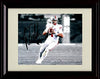 Framed 8x10 Justin Fields Ohio State Buckeyes Autograph Replica Print - Throwing Downfield Framed Print - College Football FSP - Framed   