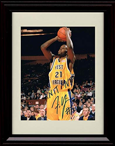 Framed 8x10 Frank Young - West Virginia Mountaineers - Autograph Replica Print Framed Print - College Basketball FSP - Framed   