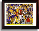 Framed 8x10 Alabama Crimson Tide 2012 Champions T.J. Yeldon LSU Touchdown Print Framed Print - College Football FSP - Framed   