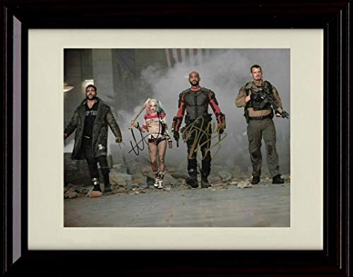 Unframed Will Smith and Margot Robbie - Suicide Squad Autograph Replica Print Unframed Print - Movies FSP - Unframed   