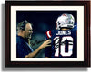 16x20 Framed - Mac Jones and Bill Belichick Autograph Replica Print Gallery Print - Pro Football FSP - Gallery Framed   