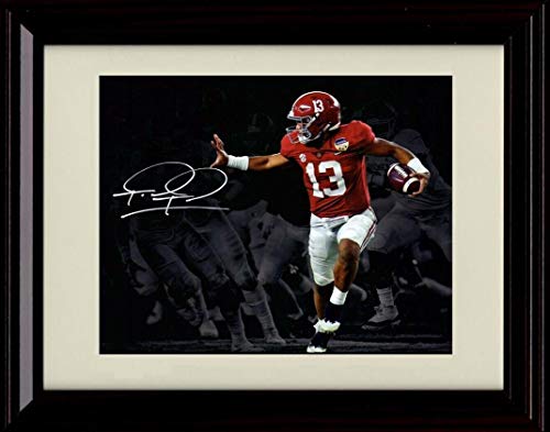 Unframed Tua Tagovailoa - Heisman Pose - Alabama Crimson Tide - Autograph Replica Print Unframed Print - College Football FSP - Unframed   